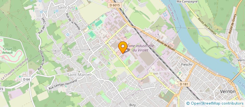 localisation de l'entreprise COMITE D ENTREPRISE S2M à SAINT-MARCEL