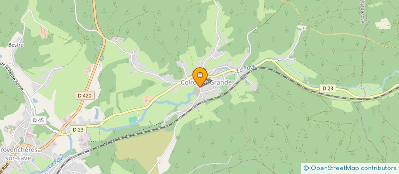 localisation de l'entreprise COMITE D ENTREPRISE SA DIM  PROVENCHERES-ET-COLROY