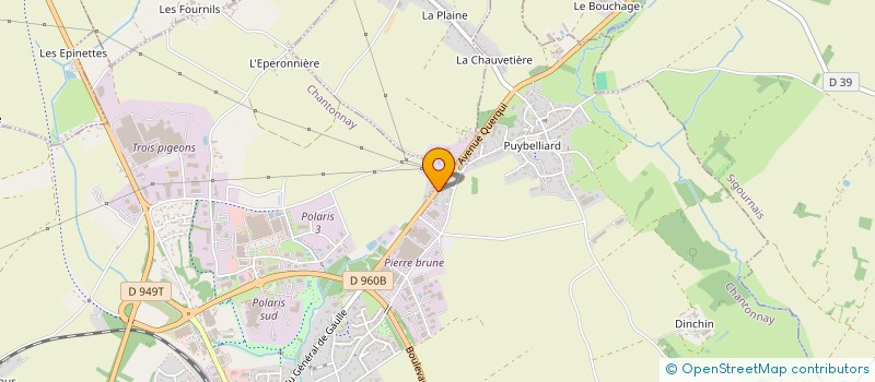 localisation de l'entreprise COMITE D ENTREPRISE SA DOUX à CHANTONNAY