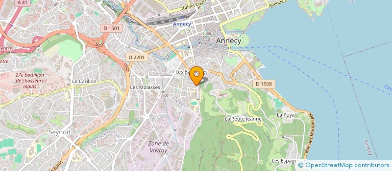 localisation de l'entreprise COMITE D'ENTREPRISE SA GLACIER SIC  ANNECY