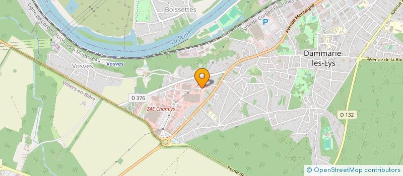 localisation de l'entreprise COMITE D ENTREPRISE SA KOMPAN à DAMMARIE-LES-LYS