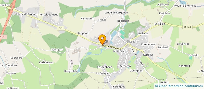 localisation de l'entreprise COMITE D ENTREPRISE SA LANVAUX à BIGNAN