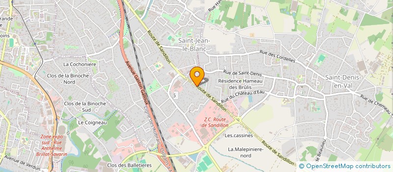localisation de l'entreprise COMITE D ENTREPRISE SA REDLAND à SAINT-JEAN-LE-BLANC