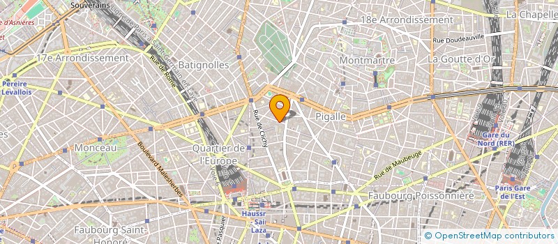 localisation de l'entreprise COMITE D'ENTREPRISE SACD  PARIS