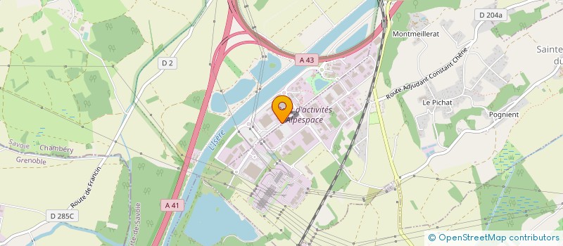 localisation de l'entreprise COMITE D'ENTREPRISE SCHNEIDER ELECTRIC ALPES à PORTE-DE-SAVOIE