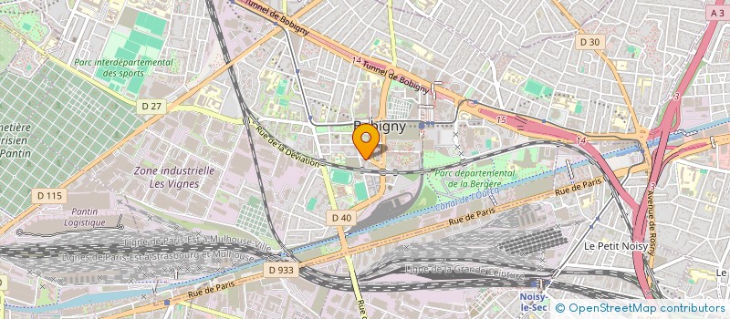 localisation de l'entreprise COMITE D'ENTREPRISE SEINE SAINT DENIS HABITAT  BOBIGNY