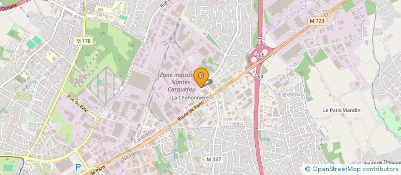 localisation de l'entreprise COMITE D ENTREPRISE SERCEL  CARQUEFOU