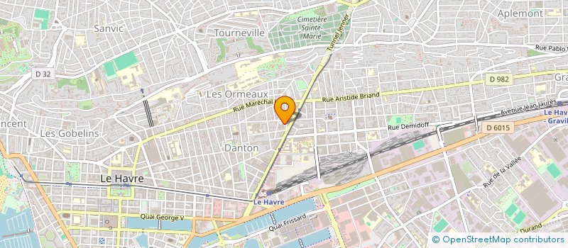 localisation de l'entreprise COMITE D'ENTREPRISE SERVICES à LE HAVRE