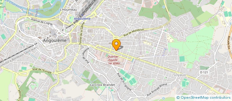 localisation de l'entreprise COMITE D'ENTREPRISE SIBF à ANGOULEME