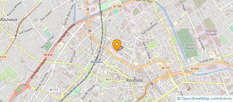 localisation de l'entreprise COMITE D ENTREPRISE SNER  ROUBAIX