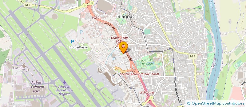 localisation de l'entreprise COMITE D'ENTREPRISE SOGECLAIR AEROSPACE à BLAGNAC