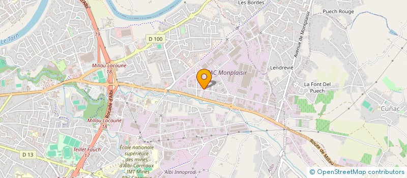 localisation de l'entreprise COMITE D'ENTREPRISE SPL D'UN POINT A L'AUTRE à ALBI