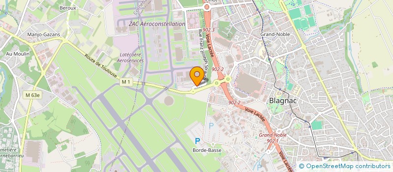 localisation de l'entreprise COMITE D ENTREPRISE STTS  BLAGNAC