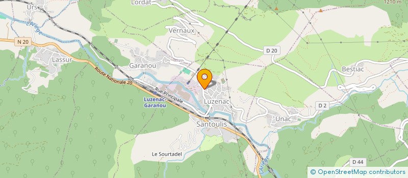 localisation de l'entreprise COMITE D'ENTREPRISE TALCS DE LUZENAC à LUZENAC