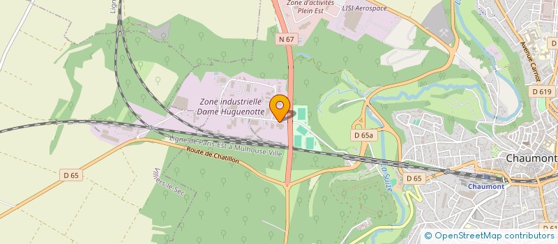 localisation de l'entreprise COMITE D'ENTREPRISE TRANSPORTS JOYAU à CHAUMONT