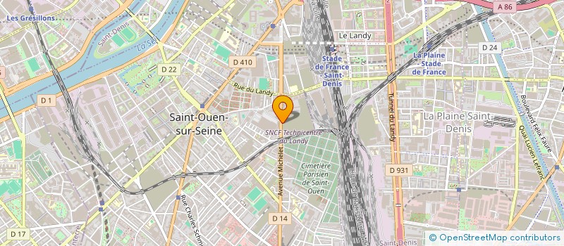 localisation de l'entreprise COMITE D'ENTREPRISE UES AMAURY à SAINT-OUEN-SUR-SEINE