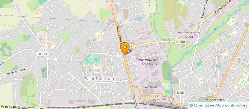 localisation de l'entreprise COMITE D'ENTREPRISE UNIROUTE  SAINT-DOULCHARD