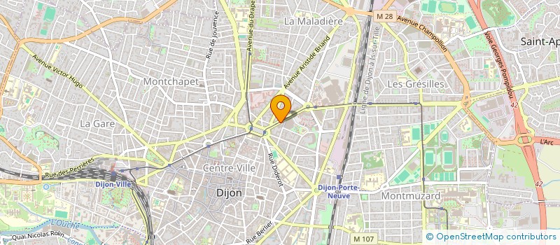 localisation de l'entreprise COMITE D ENTREPRISE URSSAF BOURGOGNE à DIJON