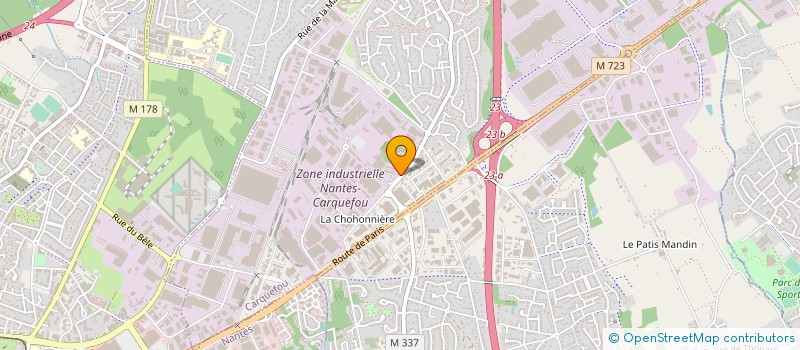 localisation de l'entreprise COMITE D'ENTREPRISE YORK FRANCE  CARQUEFOU