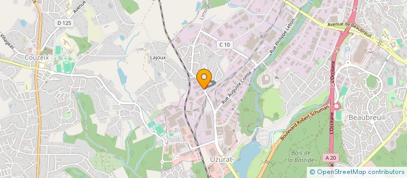 localisation de l'entreprise COMITE D'ENTREPRISES TPS BERNIS à LIMOGES
