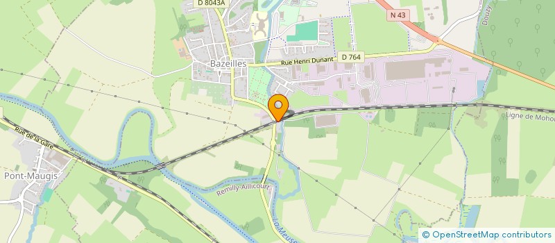 localisation de l'entreprise COMITE D ENTRPRISE GALVA SERVICE  BAZEILLES