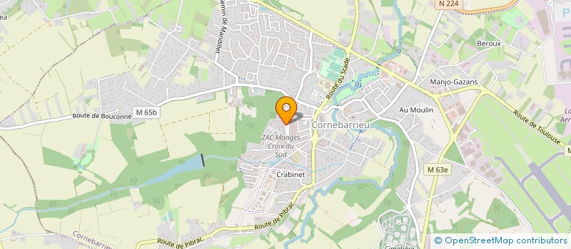 localisation de l'entreprise COMITE D'ETABLIS ESYS MONTENAY à BLAGNAC