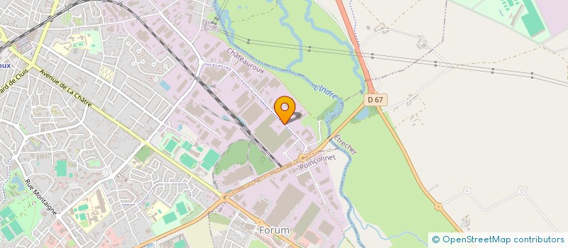 localisation de l'entreprise COMITE D ETABLISS CERABATI à CHATEAUROUX