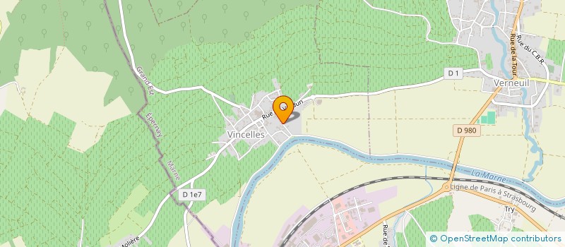 localisation de l'entreprise COMITE D'ETABLISS MENUIS INDUST DORMANS  DORMANS