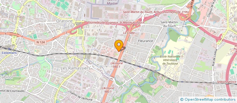 localisation de l'entreprise COMITE D'ETABLISSEMENT AEROLIA TOULOUSE à TOULOUSE