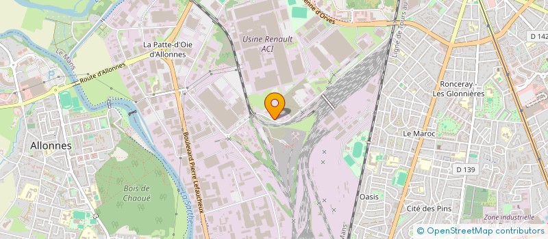 localisation de l'entreprise COMITE D'ETABLISSEMENT AGENCE MAINE DE SOCCOIM  LE MANS