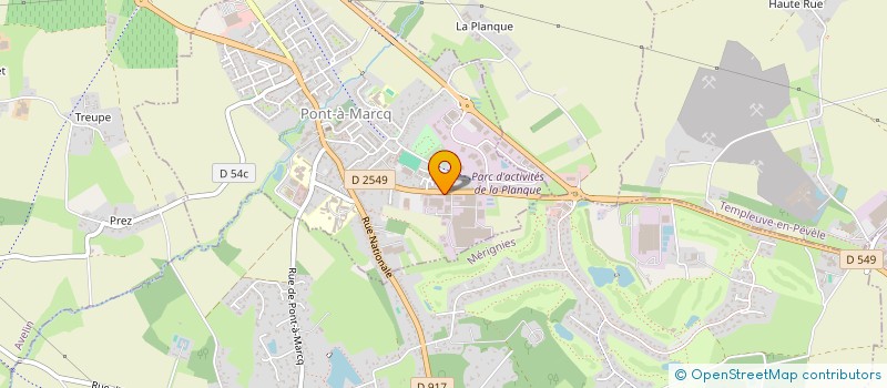 localisation de l'entreprise COMITE D ETABLISSEMENT AGFA GEVAERT  PONT-A-MARCQ