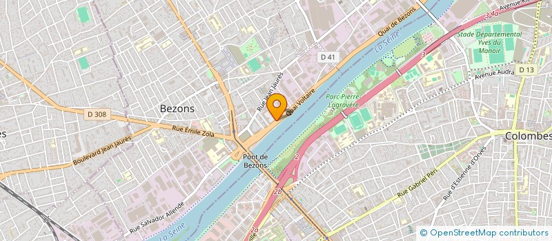 localisation de l'entreprise COMITE D'ETABLISSEMENT ATOS INFRASTRUCTURE à BEZONS