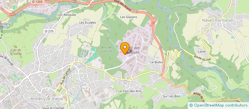 localisation de l'entreprise COMITE D ETABLISSEMENT AXWAY à ANNECY