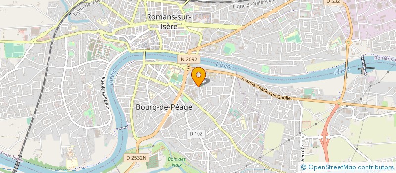 localisation de l'entreprise COMITE D'ETABLISSEMENT CEGELEC CGA  BOURG-DE-PEAGE