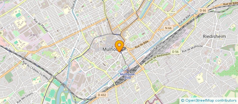 localisation de l'entreprise COMITE D'ETABLISSEMENT CREDIT LYONNAIS  MULHOUSE