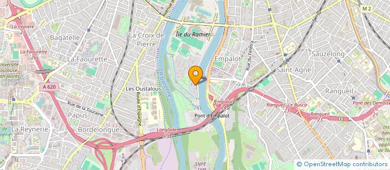 localisation de l'entreprise COMITE D'ETABLISSEMENT D'ISOCHEM USINE à TOULOUSE