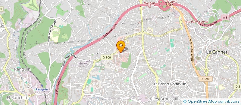 localisation de l'entreprise COMITE D'ETABLISSEMENT DE CASTORAMA à LE CANNET