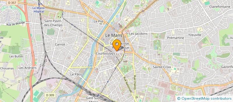 localisation de l'entreprise COMITE D ETABLISSEMENT DE LA BNP DU MANS  LE MANS