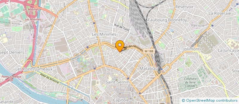 localisation de l'entreprise COMITE D'ETABLISSEMENT DU C.G.I. à TOULOUSE