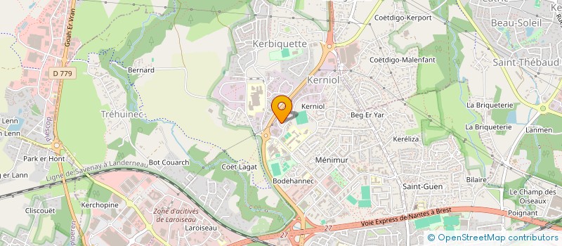 localisation de l'entreprise COMITE D'ETABLISSEMENT DU CREDIT MUTUEL DE BRETAGNE DU MORBIHAN à VANNES