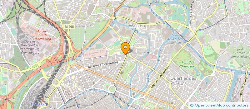 localisation de l'entreprise COMITE D ETABLISSEMENT DU POLE NORD EST à STRASBOURG