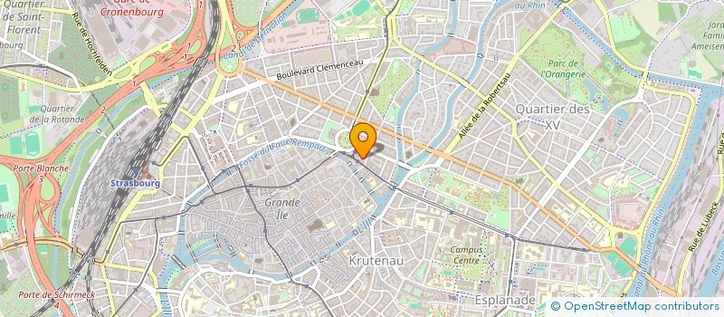 localisation de l'entreprise COMITE D'ETABLISSEMENT DU TNS à STRASBOURG