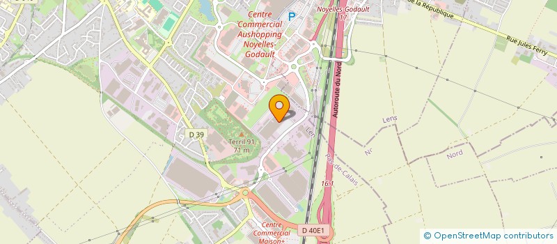 localisation de l'entreprise COMITE D'ETABLISSEMENT ECIA  HENIN-BEAUMONT