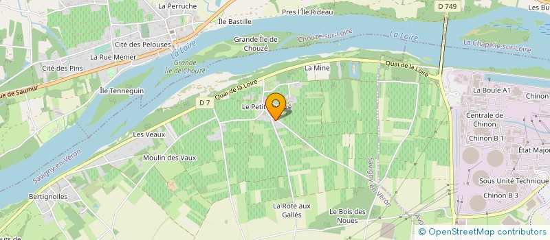 localisation de l'entreprise COMITE D ETABLISSEMENT EDF CNPE DE CHINON  AVOINE