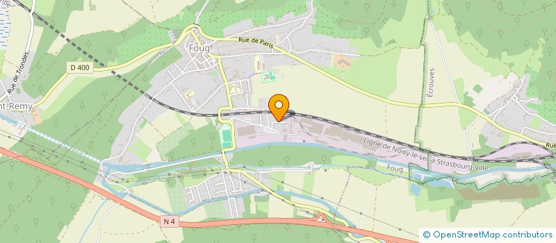 localisation de l'entreprise COMITE D'ETABLISSEMENT FOUG ST GOBAIN  FOUG