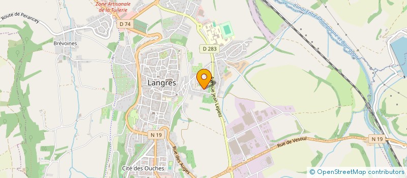 localisation de l'entreprise COMITE D'ETABLISSEMENT FREUDENBERG à LANGRES