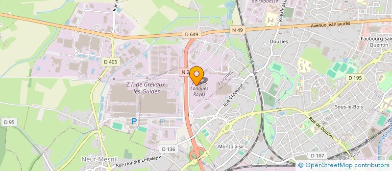 localisation de l'entreprise COMITE D'ETABLISSEMENT INTERFIT  MAUBEUGE