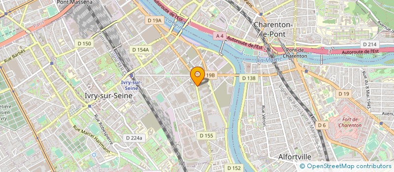 localisation de l'entreprise COMITE D ETABLISSEMENT ISA  IVRY-SUR-SEINE