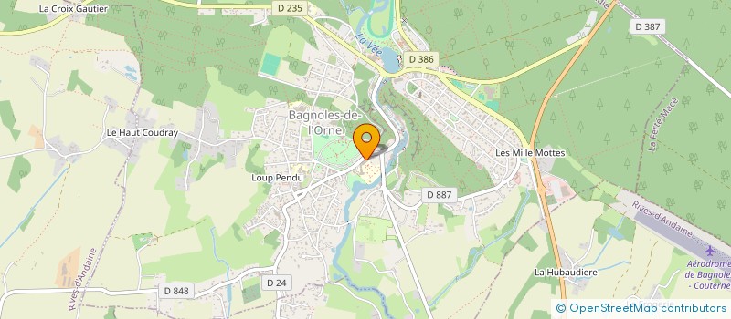 localisation de l'entreprise COMITE D'ETABLISSEMENT LE PARC à BAGNOLES-DE-L'ORNE-NORMANDIE