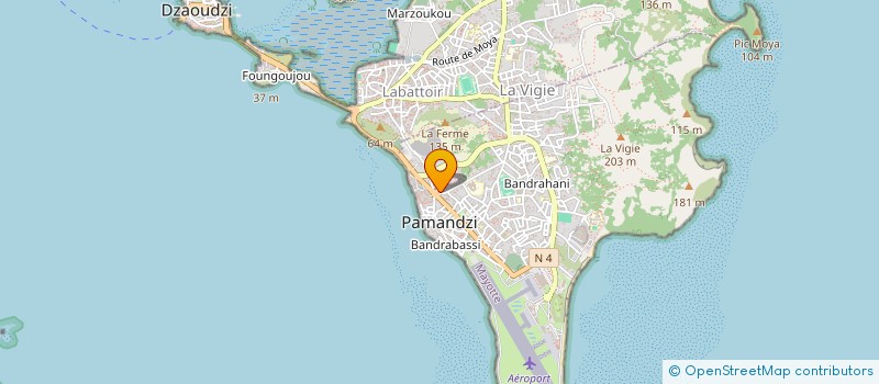 localisation de l'entreprise COMITE D'ETABLISSEMENT MAYOTTE 1ERE à PAMANDZI